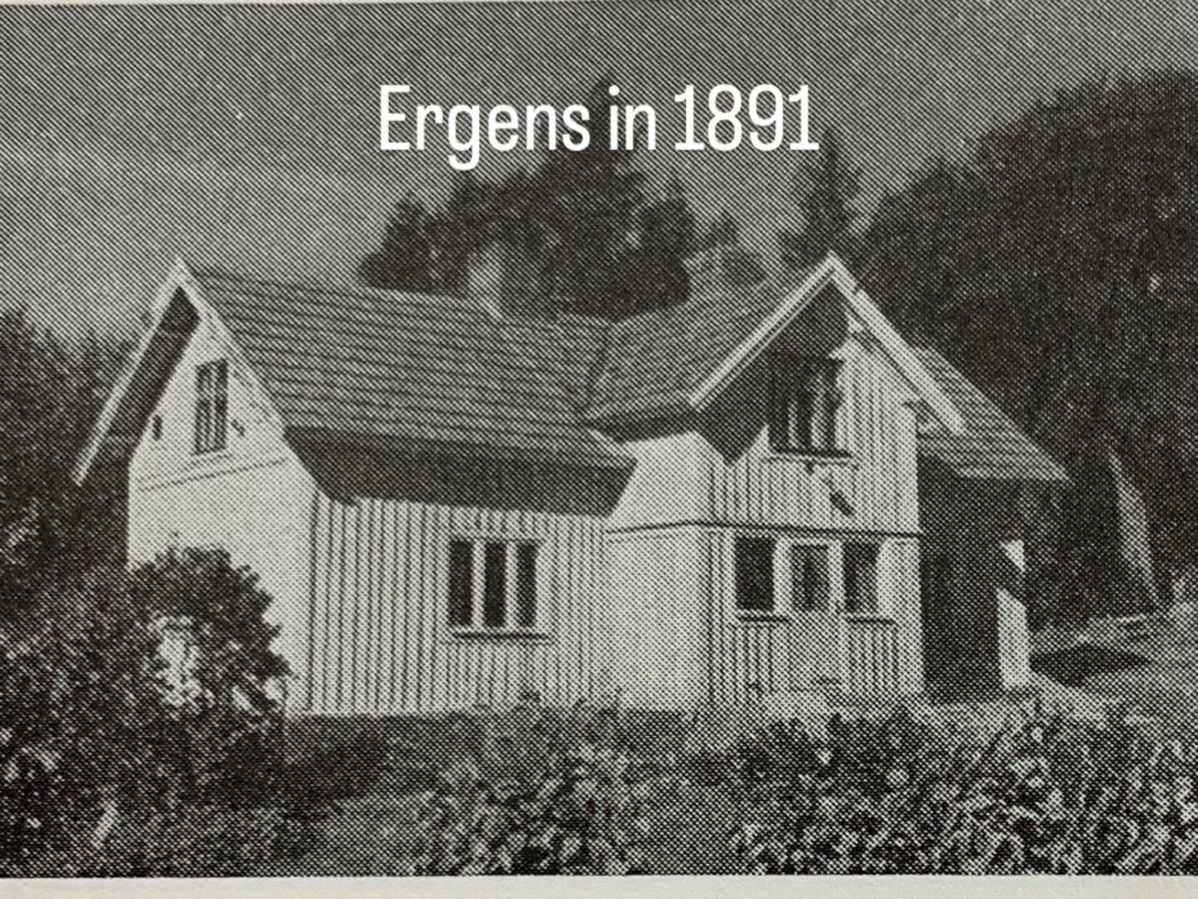 Archieffoto van het huis, ergens in 1891